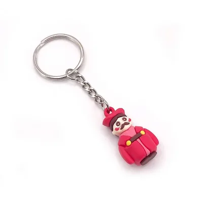 High Quality Custom Logo 3D Soft PVC Rubber Plastic Keychains Eco-Friendly Durable Promotional Gifts