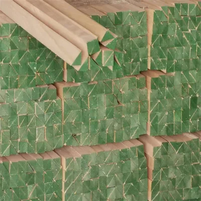 Paulownia Solid Wood Triangular Edge Trim for Glass Window Corners Eco-Friendly Traditional & Modern Design Edge Finishing