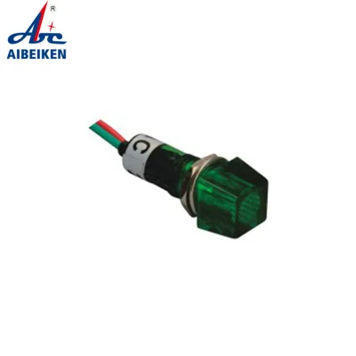 Wholesale Price 10mm Square Head AC 220V Plastic Electrical Custom-made LED Indicator Light with Wire