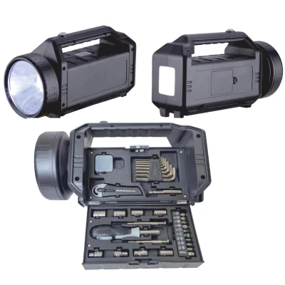 Creative Tools Outdoor Sports Portable Light Toolbox LED High Strength Lighting Camping Light Manual Tool Set