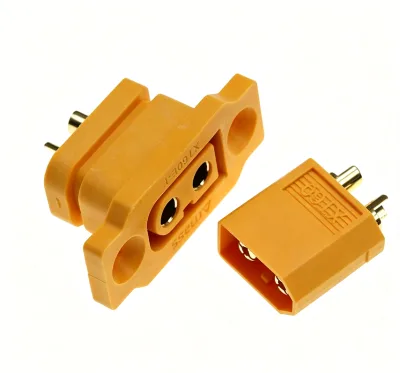 XT60E-F Female Fixed Battery Connector, RC Power Plug XT60H for Model Motor ESC