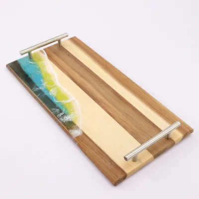 KITCHENCARE Cutting Board with Handle Wood Serving Tray Multifunction Cheese Board