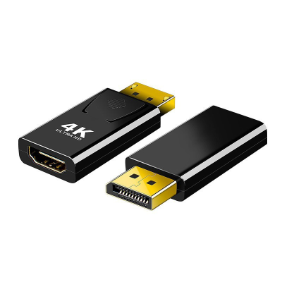 HD Adapter DP Male to HGMI Female HD Video Graphics Card Adapter Supports 4K 60Hz Audio and Video Synchronous Transmission