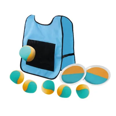 Velcro Ball and Catch Game Set Throwing Ball Sticky Ball Toy with Sticky Vest Kids Sport Toys