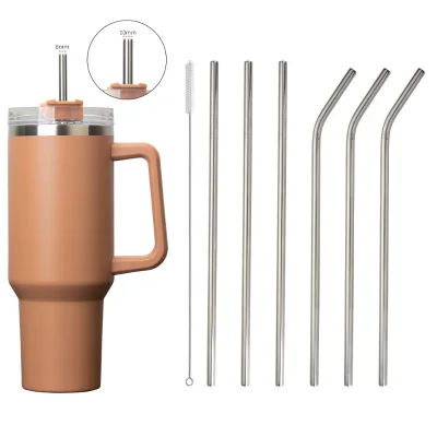 Wholesale Food-grade Stainless Steel Straws for Car Cups, Coffee Cups, Juice Cups, and Beverage Cups, Specially Designed