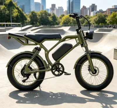 2026 High Speed Electric bicycle Far Kilometers Design Color Cool Electric Bike for Adults 48V 500W Battery Fat Tire