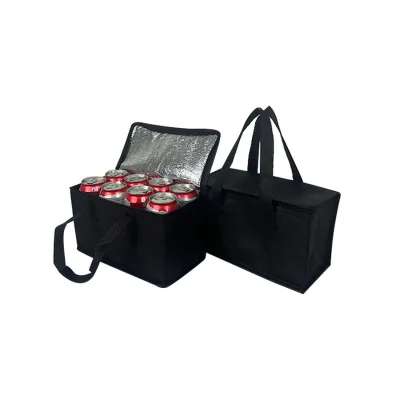 Custom Logo Non-Woven Insulated Lunch Cooler Bag Waterproof Ice Thermal Insulation Bag for Outdoor Food Custom Printing Logo