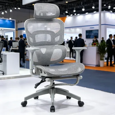 Full Breathable Mesh High Back Ergonomic Desk Chair Segmented Back Waist Structure Height Tilt Adjustable for Home Office Study
