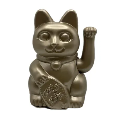 Factory Cheap Chinese Feng Shui Plutus Cat Waving Fortune Cat Ornament Custom Plastic Cute Lucky Cat for High-end Car Decoration