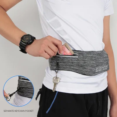 Adjustable Custom Running Waist Belt Stretch Waist Pockets Good Quality Phone Bags Running Waist Bag