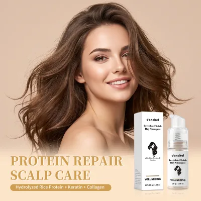 Non-Aerosol Protein Dry Shampoo Private Label Dry Shampoo Powder Volumizing Hair Powder Repair Keratin Scalp Care Gym Use