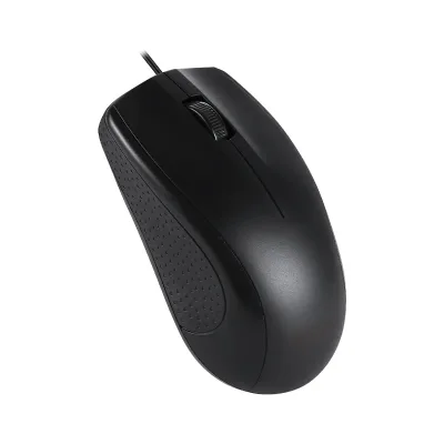 Plug-and-play USB2.0 Interface Wired Mouse and Durable Black Wheel Design Are Easy to Carry Allowing You to Move Quickly Easily