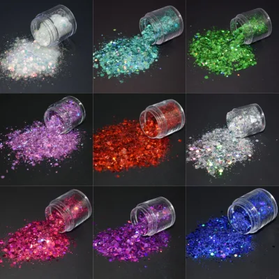 Broyal Supply High Quality Solvent - Resistant Holographic Glitter Powder Nail Glitter Powder