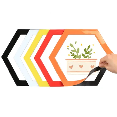 Custom Double Sided Self-Adhesive Window Sign Holder Transparent PVC with Strong Magnet Magnetic Display Frame for Advertising