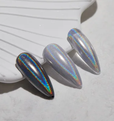 Holographic Laser Pigment Nail Art DIY for Nail Polish UV Gel Polish Chrome Shimmering Wholesale