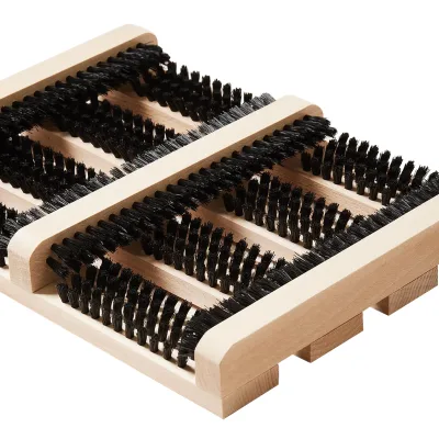 Boot Scraper Scrubber Wooden Boot Scraper Brush Outdoor Shoe Cleaner With Brush Shoe Cleaner Scraper Brushes
