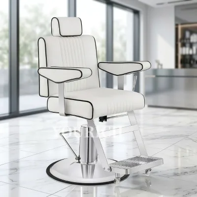 Modern Style Professional Barber Chair Hair Salon Heavy Duty Design Rotating