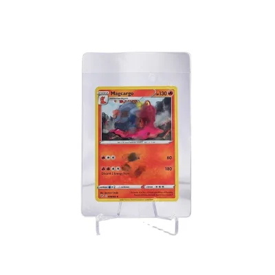 Thin Space Saving Clear Semi Rigid Card Holder for E-commerce Shipping TCGs Trading Card Anti Break Protection