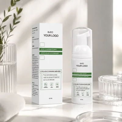 Private Label Eyelash Cleansing Cream Professional Whipped Foam Mousse Lash Shampoo Cleanser for Eyelash Extensions
