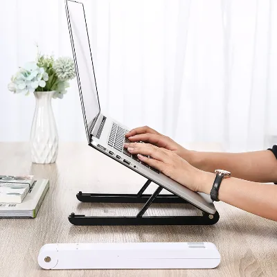 Portable Aluminum Alloy Adjustable Foldable Lifting Cooling Computer Table Notebook Laptop Stand for Laptop