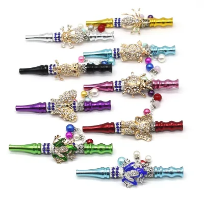 Hot Sale Metal Hookah Mouth Shisha Holder Metal Hookah Pipe Smoking Accessories Cheap Handmade Hookah Mouth Tips