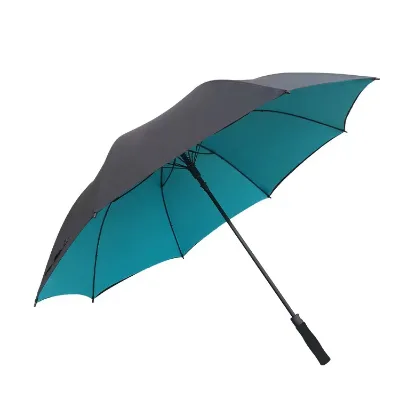 2026 Double Layer Waterproof UV Protection Custom Logo Golf Umbrella Straight Stick Design for Outdoor Sports