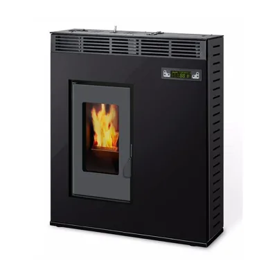 China New High Efficient Exchanger Smokeless 2 Canalized Slim Compact Wood Pellet Stove