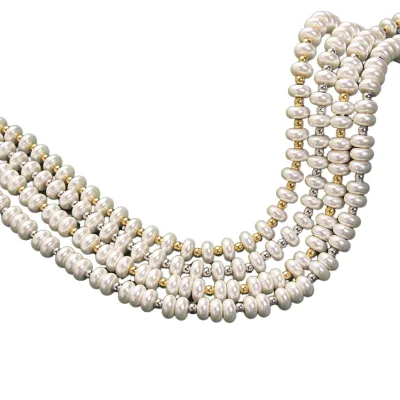 Powell Custom Women Accessories Handmade Beaded Necklace Jewelry Sea Shell Pearls Necklace for Women
