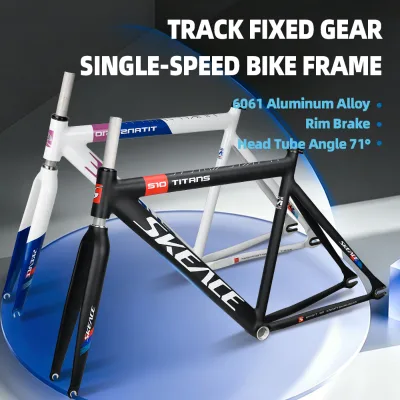 Bicycle Accessories Bicycle  Frame+Fork+Headset+Seat Clamp, Fixed Gear Bicycle Part