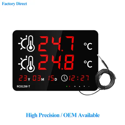 Tuya Smart WiFi Digital Thermometer Dual Temp Recorder With Waterproof Probe Alarm RS485 Remote Monitoring For indoor Cold Chain