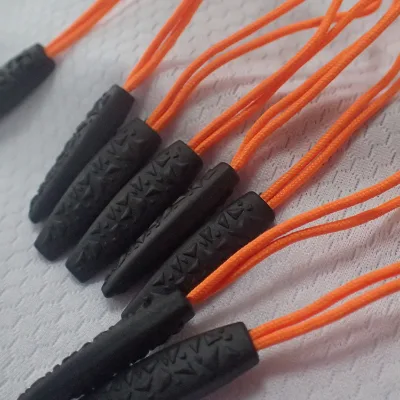 The Rope Pull Head Customized Color Silicone Bag Clothing Bag Zipper Pull Head Soft PVC Zipper Pull Head