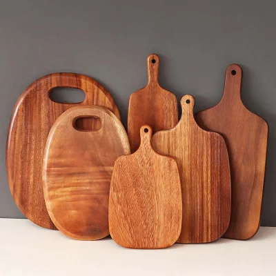 The Factory Is Selling Well Wholesale Custom Black Walnut Wood Cutting Boards with Handle