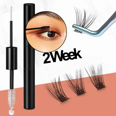 Double Ended Tube Eyelash Glue 2 in 1 Bond and Seal Silk Diy Cluster Eyelash Glue