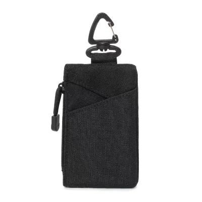 Cross-border Outdoor Climbing Hiking Everyday Casual Waist-Mounted Nylon Zipper Multi-Purpose Business Card Holder for Coins
