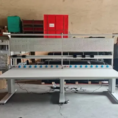 adjustable workbench with shelves ESD workshop bench