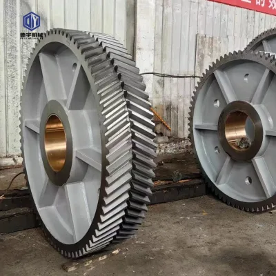 Custom to Drawing Heavy Duty Herringbone Gear Cast Steel Ring Gear