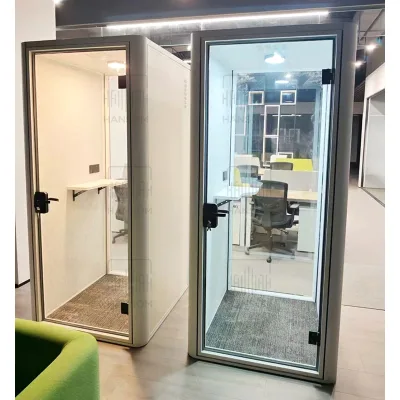 Factory Wholesale Soundproof Room Silent Cabin Mobile Office Negotiation Room Recording Studio Detachable Telephone Booth