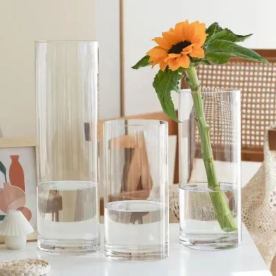 Hot Selling Tall Large Floor Flower Ball-shaped Crystal Weeding Glass Ball-shaped Clear Art Deco Decorative Elegant Glass Vase