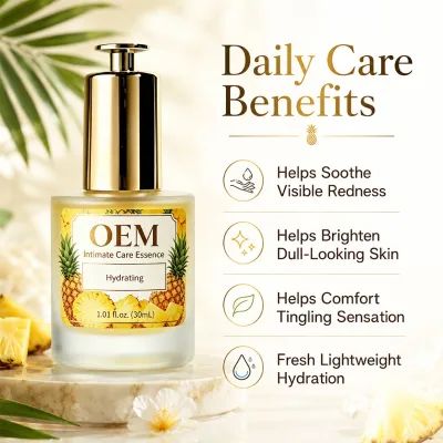 OEM Pineapple Intimate Care Essence Feminine Hydrating Soothing Fresh-Feeling Daily Care Formula Custom Yoni Essence