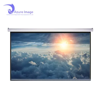 150 Inch 16:9 CE ISO Approved Electric Projector Screen With Tubular Motor With Remote Control