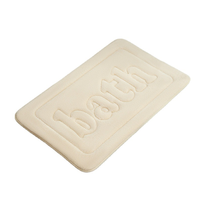 Coral Velvet Bathroom Non-slip Common Sponge Relax Foot Floor Mat Bath Mat Water Absorb Bath Rug