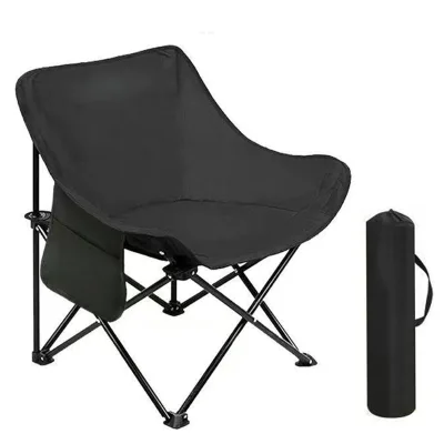Folding Modern Camping Chair Outdoor Portable Fishing Beach Use Thickened Steel Frame Lightweight 600D Oxford Fabric