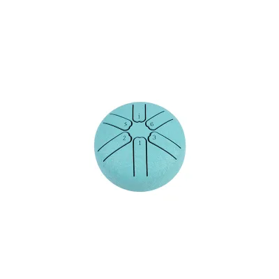 Mini Portable 3 Inch 6 Tone Handpan Empty Spirit Drum Percussion Instrument Steel Tongue Drum