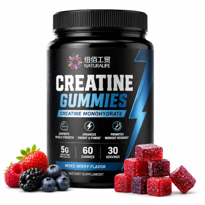 Custom Logo Sugar Free Creatine Gummy Candy for Fitness Enthusiasts with Private Label Functional Packaging