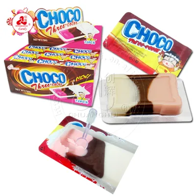 3 Flavors Milk & Vanilla & Chocolate Cup / 10g Choco Cup Three-colors