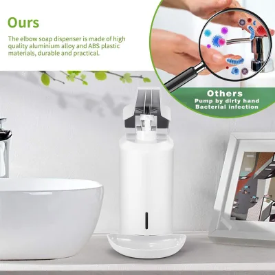 Elbow Sanitizer Dispenser Wall-mounted Desktop ABS Drip Foam Spray Hand Wash Sanitizer Dispenser