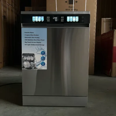 Export Foreign Trade Freestanding Dishwasher Fully Automatic 15 Sets Stainless Steel Touch Screen for Hotel & Kitchen Use US