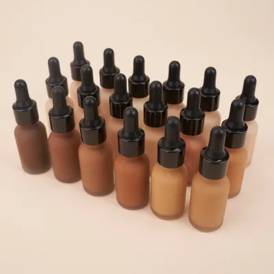 LOW MOQ logo Private Label Face Makeup Make up Liquid Foundation for Black Women