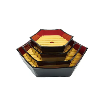 2025 Sashimi Sushi Serving Plate Japanese Style Tableware Sashimi Sushi Board Japanese Hexagonal Sushi Serving Tray