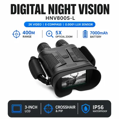 HNV800S-L Digital Night Vision Binoculars WiFi Connection Electronic Compass Infrared Night Vision Camera Outdoor Exploration